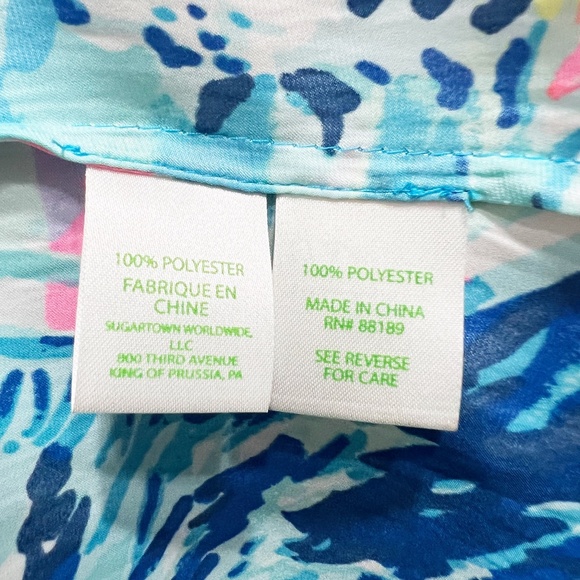 Lilly Pulitzer Bohdi Hey Bay Bay Sailboat Pattern Straight Pull On Midi Skirt XS - Picture 3 of 4